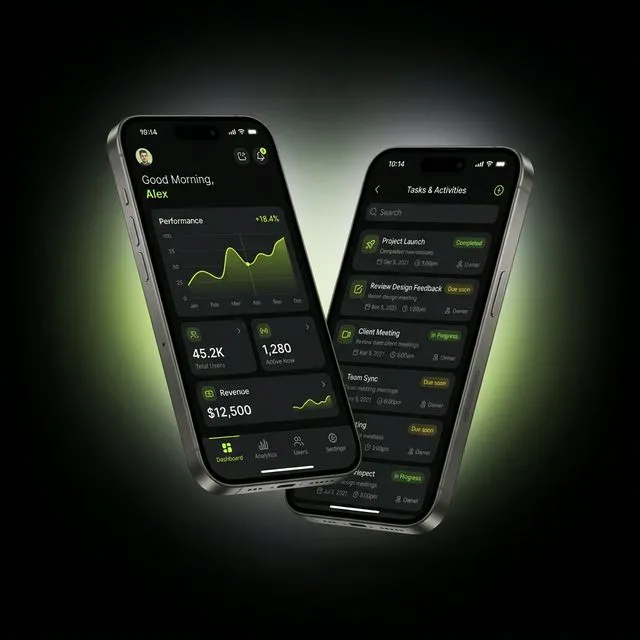 Mockup de aplicativos em smartphones
